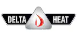 A triangle with the words delta heat on it.